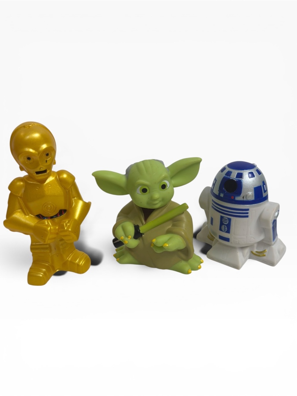 Disney Parks Star Wars Bath Toys Lot C-3PO Vader Yoda R2-D2 Boba Chewbacca - Picture 4 of 11
